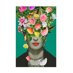 Canvas Wall Art - Frida Floral Studio 'Floral Frida' Wall Art for Living Room, Bedroom, or Office Décor by Trademark Fine Art - 1 of 4