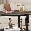 3-Tier Round Side Table, Mid-Century Modern End Table with Open Shelves, Metal Frame Nightstand for Bedroom, Living Room, Entryway(18''x18''x24'') - 3 of 4