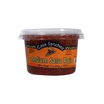 Casa Sanchez Medium Salsa Roja - 15oz