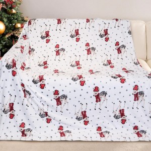 Lomsoe Cozy Printed Blanket Blanket, Flannel Throw Size for Home Decoration, Ultra Soft Throw, Christmas Light. - 1 of 4