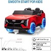 24V Licensed Cadillac Ride On Truck Car for Kids,2 Seater Electric Vehicle w/Parent Remote Control - 2 of 4