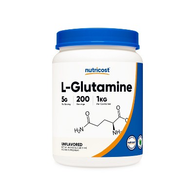 Nutricost L-Glutamine Powder (500 Grams / 100 x 5mg Servings of Unflavored L-Glutamine) | Amino Acid Supplement for Pre-workout and Post-workout