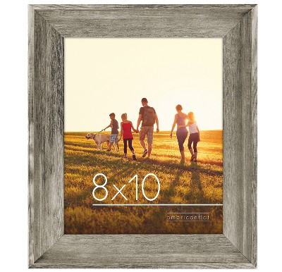 Americanflat 4x6 Triple Picture Frame in White - Distressed Wood