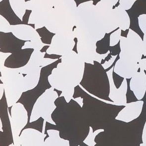 black white graphic floral