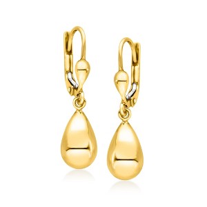 Ross-Simons 10kt Yellow Gold Teardrop Earrings - 1 of 3