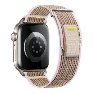 HTUTWOO Weave Nylon Apple Watch Band, Sport Loop Strap 38/40/41/42/44/45/46/49mm for iWatch Series 10 9 8 7 6 5 4 3 2 1 Ultra SE - 1 of 4