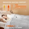 Electric Heated Blanket Soft & Washable Ribbed Flannel - 3 of 4