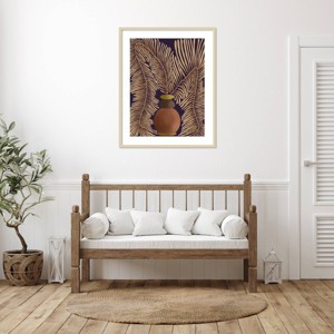 Amanti Art Leaf Concept I by Regina Morre Wood Framed Wall Art Print - 1 of 4