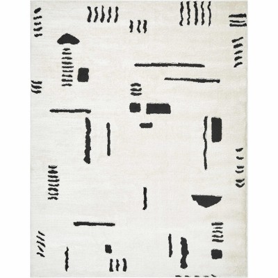 Hauteloom Winda Black & White Area Rug