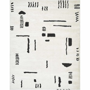 Hauteloom Winda Black & White Area Rug - 1 of 4