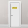 Unique Bargains Acrylic Self-Adhesive Decor Wall Business Private Sign 2 Pcs - 4 of 4