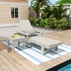 WestinTrends Ashore Modern Reclining Chaise Lounge with Side Table 2-Piece Set - 2 of 4