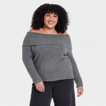 Women's Cozy Mock Neck Tunic Sweater - Ava & Viv™ : Target