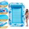 Joyfy Adults Float Pool Inflatable Pool Tanning Floatie Bed with Pillow Pool Floats Lounger Float Tanning Pool Large for Adult - 2 of 4