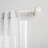 Exclusive Home Modern Layer 1" Curtain Rod and Coordinating Finial Set
