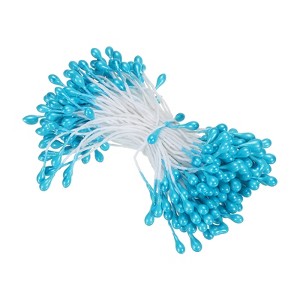 Unique Bargains DIY Craft Handmade Decorative Double Heads Artificial Flower Stamens 150 Pcs - 1 of 4