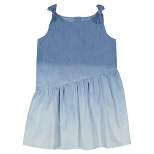 Andy & Evan Toddler Chambray Dress Blue, Size 5Y