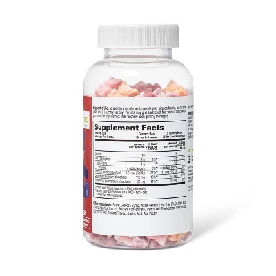 Kids' Calcium + Vitamin D3 Gummies Black Cherry, Orange & Strawberry