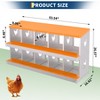 Garvee 8/10-Hole Metal Chicken Nesting Box with Perch, Roll-Away Egg Design, Wall Mount or Freestanding, Heavy-Duty Galvanized Steel - 2 of 4