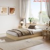 Wood Platform Bed Frame King/QUEEN/Full/ Twin-XL /Twin Size, Floor-Standing Bed Frame with Wooden Slat, Easy Assembly Natural - 4 of 4
