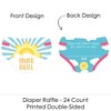 Big Dot of Happiness You Are My Sunshine - Diaper Shaped Raffle Ticket Inserts - Baby Shower Activities - Diaper Raffle Game - Set of 24 - 2 of 4