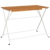 vidaXL Folding Bistro Table 39.4"x21.3"x28" Solid Wood Acacia and Steel - 2 of 4
