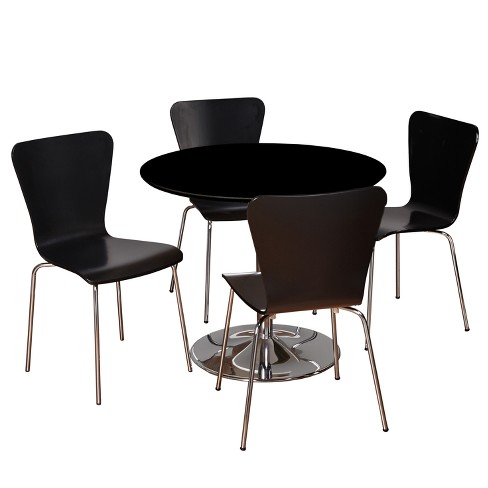 3pc Nook Dining Set Black - Buylateral