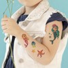 Wrapables Waterproof Glitter Temporary Tattoos, Birthday Party Favors and Supplies, Goodie Bag Fillers, 12 Sheets Mermaids - 3 of 4