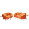 WJSHome Curved Bubble Couch, Comfy Upholstered Sofa,Breathable Mesh Fabric 3D Honeycomb Shape Modern Couches (2 Seater, 3 Seater) - 2 of 4
