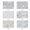 24pcs PVC Vintage Gray Floral Tile Stickers - Waterproof, Self-Adhesive, Vinyl, Classic Style, 10x10cm - 3 of 4