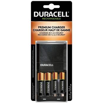 Duracell is4000 Battery Charger for NiMH AA/AAA Rechargeable Batteries - Includes 2 AA & 2 AAA Rechargeable Batteries