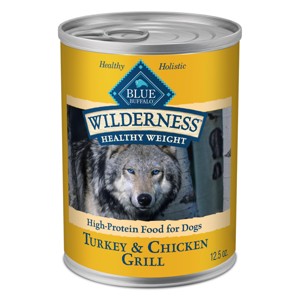Blue Buffalo Wilderness High Protein Natural Adult Healthy Weight Wet Dog Food Turkey & Chicken Grill - 12.5oz - 1 of 4