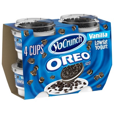 YoCrunch Low Fat Vanilla with OREO Yogurt - 4ct/4oz Cups