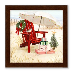 Courtside Market Christmas Coast II 8x8 Framed Art Board - 1 of 2