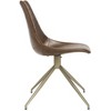 Lynette Mid-Century Modern Swivel Chair (Set of 2) - ACH7006 - Light Brown/Brass - Safavieh - 4 of 4