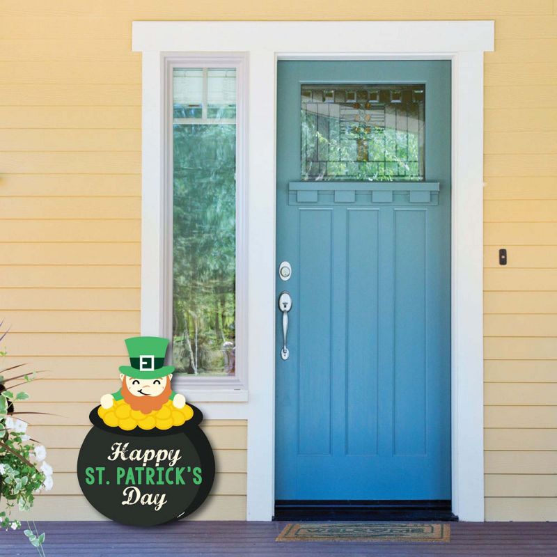 Big Dot of Happiness St. Patrick's Day - Party Decorations - Saint Paddy's Day Party Welcome Yard Sign, 5 of 9