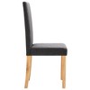 vidaXL Dining Chairs, 2 Pcs, Dark Gray Fabric - 4 of 4