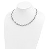 Black Bow Jewelry 8.25mm 14K Yellow or White Gold Fancy Open Link Chain Necklace, 18 In - 3 of 4