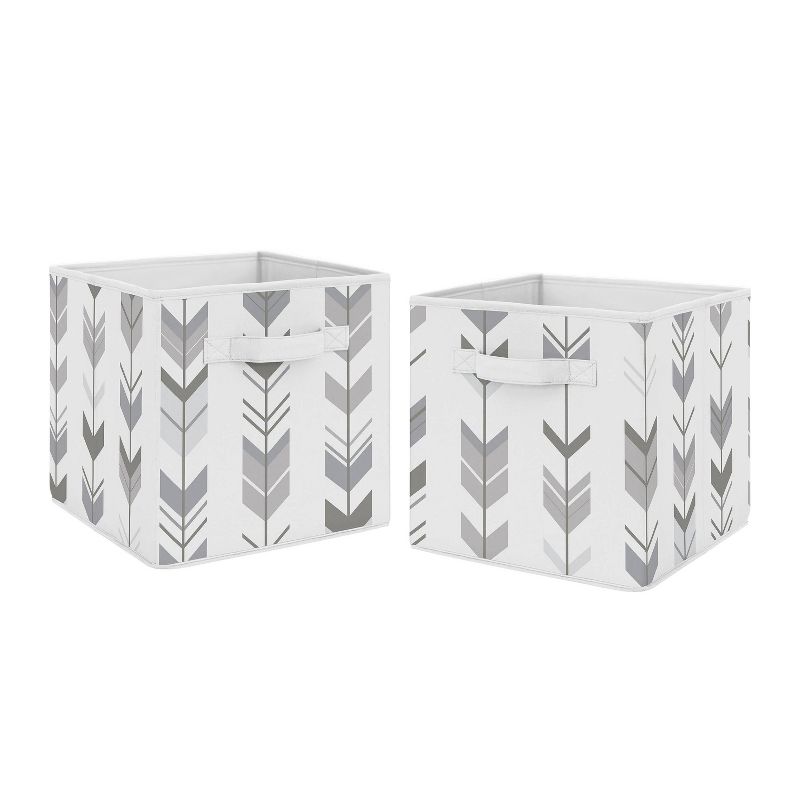 Mod Arrow Fabric Storage Bins - Sweet Jojo Designs, 1 of 4