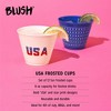 Blush USA Frosted Cups, Ideal for Cocktails, Lemonade, Smoothies, Iced Tea and More, Perfect for Summer, Birthday Parties, 9 oz, Set of 12 - 2 of 4