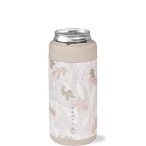 HydroJug Can Cooler - 2-in-1 Insulated Can Cooler Cup 12oz - Stainless Steel, Non-Slip Rubber Base, Screw-Top Lid - 1 of 4