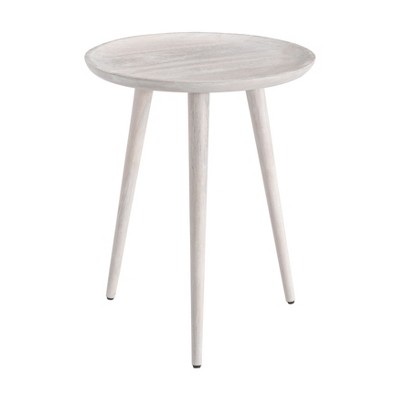 MH London Tezgah 22" Solid Wood End Table Round Top