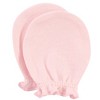 Hudson Baby Infant Girls Cotton Scratch Mittens, Pink Rose, 0-6 Months - 3 of 4