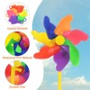Unique Bargains PVC Material Colorful Outdoor Decor Wind Plastic Windmill - 3 of 4