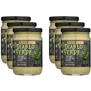 Diablo Verde Sauce Cilantro Medium - Pack of 6 - 12.5 oz - 1 of 2