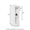 HOMLUX 2-Tier Adjustable Storage Bookcase Space Saving for Laundry Closet Bathroom - 3 of 4