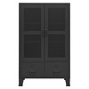 vidaXL Industrial Storage Chest Black 27.6"x15.7"x45.3" Metal - 3 of 4