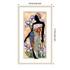 Amanti Art Cosmopolitan Woman I by Alonzo Saunders Wood Framed Wall Art Print - 4 of 4