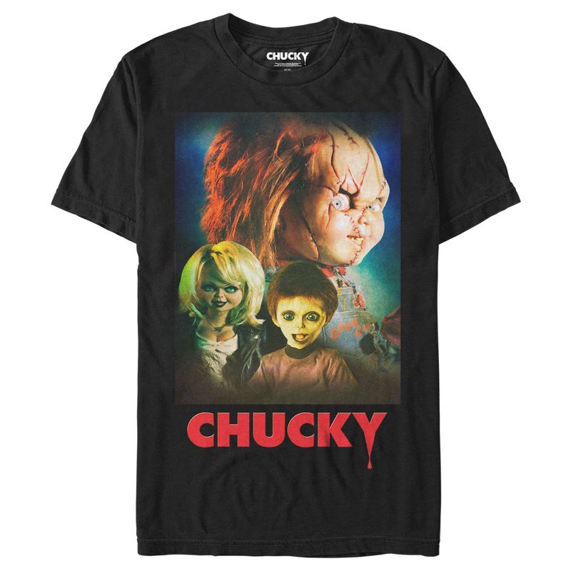 Men's Seed of Chucky Family Poster T-Shirt, 1 of 6