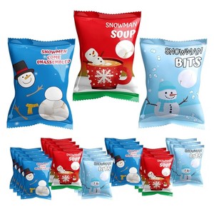 4E's Novelty 24 Packets 3 Assorted Mini Marshmallows - Individually Wrapped Marshmallows Packets for Hot Chocolate & Marshmallows Cocoa Toppers - 1 of 4